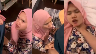 Istri jilbab pink vs adik ipar ngewe